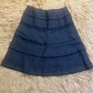 NWOT Cynthia Steffe Linen Midi Tiered Skirt